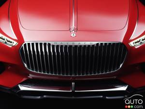 Teaser images of Vision Mercedes-Maybach Ultimate Luxury Concept